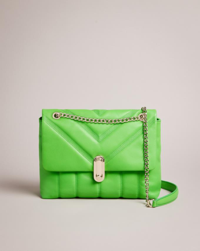 Sac Crossbody Ted Baker Puffer Quilted Leather Vert Femme | MPT-81546097